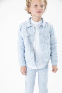 Chlapčenské ľanové nohavice modrá mimi kids 7000000186_a (5)