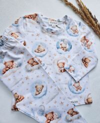 Detské pyžamo ospalý macko – dlhý rukáv mimi kids 1030000732_a (2)