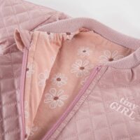 Dievčenská jarná letná prešívaná bunda ružová mimi kids 1860000010_a (3)