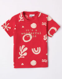 Chlapčenské letné tričko s krátkym rukávom červená mimi kids 1230000595_a (1)