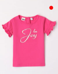 Dievčenské tričko s krátkym rukávom cyklámenová mimi kids 1230000591_a (1)