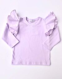 Dievčenské tričko s volánmi na ramenách fialová mimi kids 2190000007_a (1)