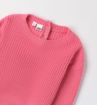 Dievčenský pletený sveter lososová mimi kids 1230000434_a (2)