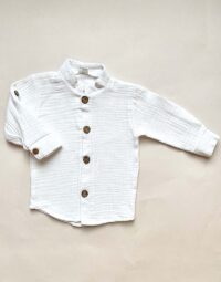 Chlapčenská mušelínová košeľa biela mimi kids 8900000140_a (1)