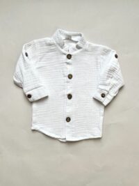 Chlapčenská mušelínová košeľa biela mimi kids 8900000140_a (2)