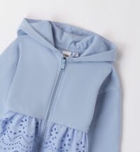 Dievčenská mikina na zips s kapucňou – modrá mimi kids 1230000610 (3)