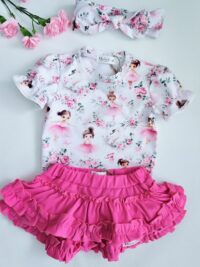 Dievčenské bloomersy sukňa cyklámenová mimi kids 1030000755 (2)