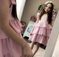 Dievčenské ľanové šaty ružová mimi kids 1490000033_a (3)