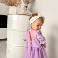 Dievčenské spoločenské šaty fialová mimi kids 1150000211 (1)