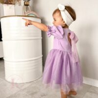 Dievčenské spoločenské šaty fialová mimi kids 1150000211 (4)