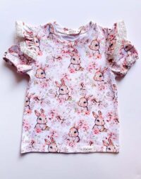 Dievčenské tričko s krátkym rukávom zajko mimi kids 1030000751_a (1)