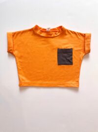 Chlapčenský komplet kraťase + tričko oranžová mimi kids 1150000099 (3)