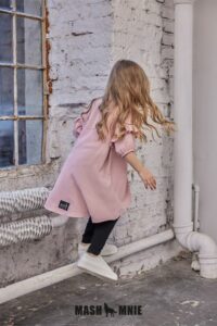 Dievčenská ľahučká košeľa s krátkym rukávom ružová mimi kids 2500000053 (4)