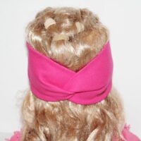Dievčenská rebrovaná čelenka prekrížená ružová mimi kids 2180000027_a (4)