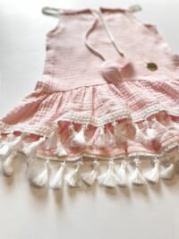 Dievčenské musšelínové šaty na tenké ramienka mimi kids 1100000063_a (2)