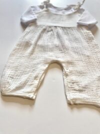 Dievčenský komplet - mušelínové nohavice + tričko ecru mimi kids 4300000363_a (3)