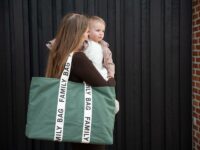 Childhome Cestovná taška Family Bag Canvas Green mimi kids 7500000038_a (6)