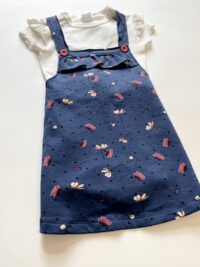 Dievčenský komplet sukňa na traky modrá + body s krátkym rukávom mimi kids 1340000001_a (3)